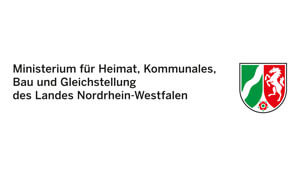 Logo Ministerium für Heimat, Kommunales, Bau und Gleichstellung des Landes Nordrhein-Westfalen